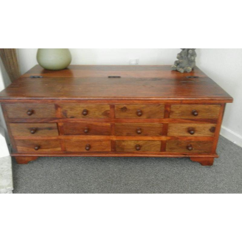12 draw and half cuburd antique