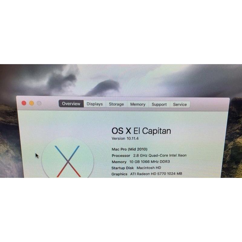 Mac Pro mid 2010 2.8 Ghz Quad Core