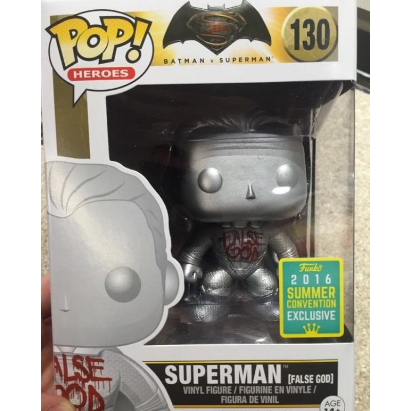 Sdcc false god superman rare funko pop vinyl