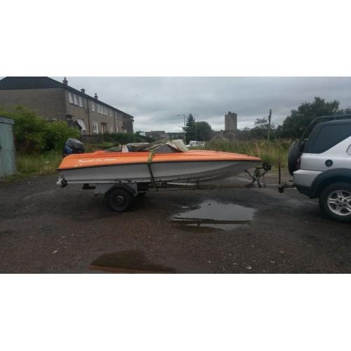 Speedboat for sale.