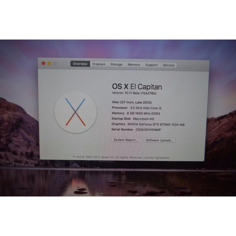 iMac (27-inch, Late 2012)
