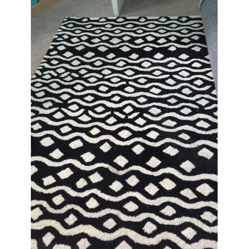 Betty Jackson Black wool rug