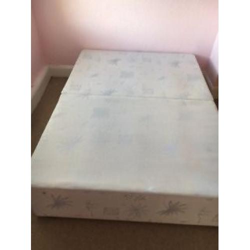 Double divan bed base