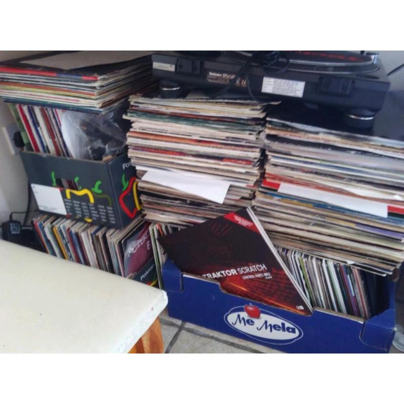 Quick sale, must go today, 1600x vinyl dj records, all top titles, trance, dance, oldskool