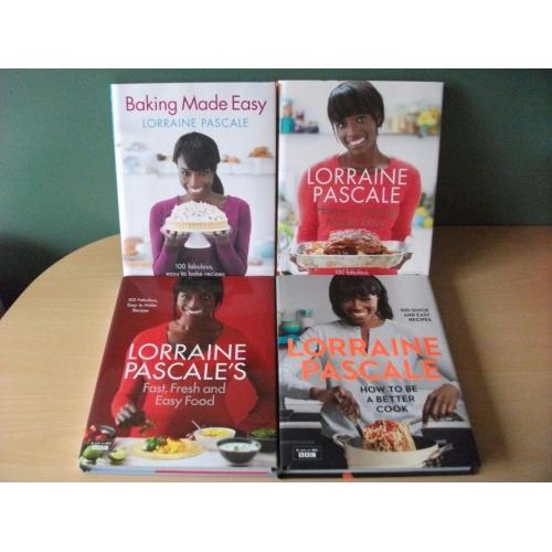 Lot of 4 Lorraine Pascale Hardback Cook Books NEW - NEEDS TO GO ASAP! recipes, food, baking, cooking