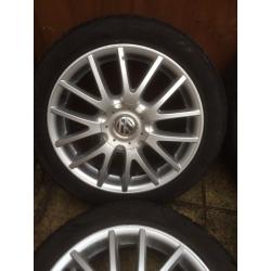 VW GOLF GT/TDI CLASSIX 17 INCH ALLOYS PASSAT/JETTA/TOURAN/CADDY 5X112 TRANSPORTER T4