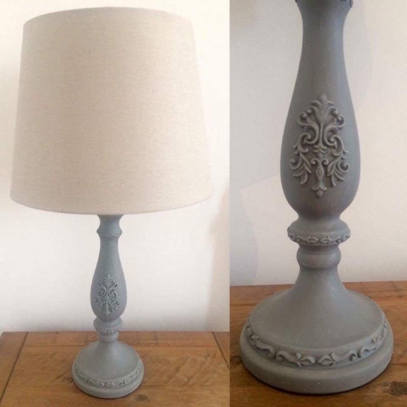 NEXT Grey Detailed Table Lamp