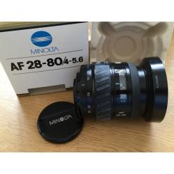 Minolta AF28-80 lens (should fit Sony DSLR 'A' mount cameras)