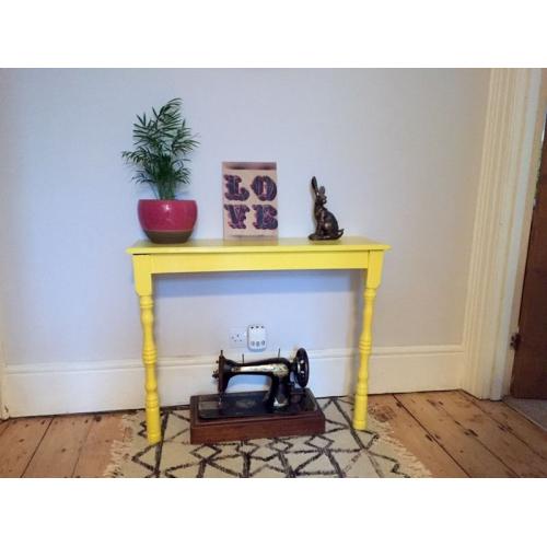 Yellow Side Table