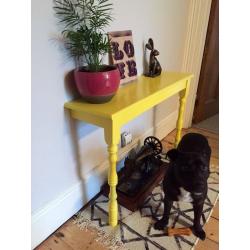 Yellow Side Table