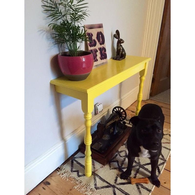 Yellow Side Table