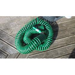 Concertina garden hose