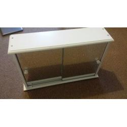 White Sliding door mirror Bathroom cabinet