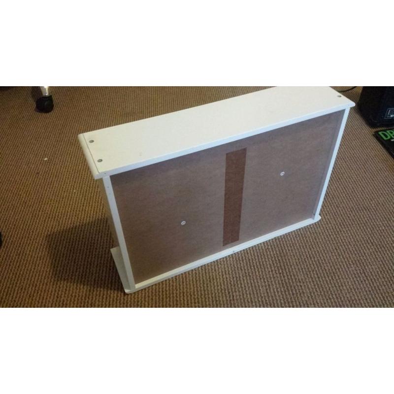White Sliding door mirror Bathroom cabinet
