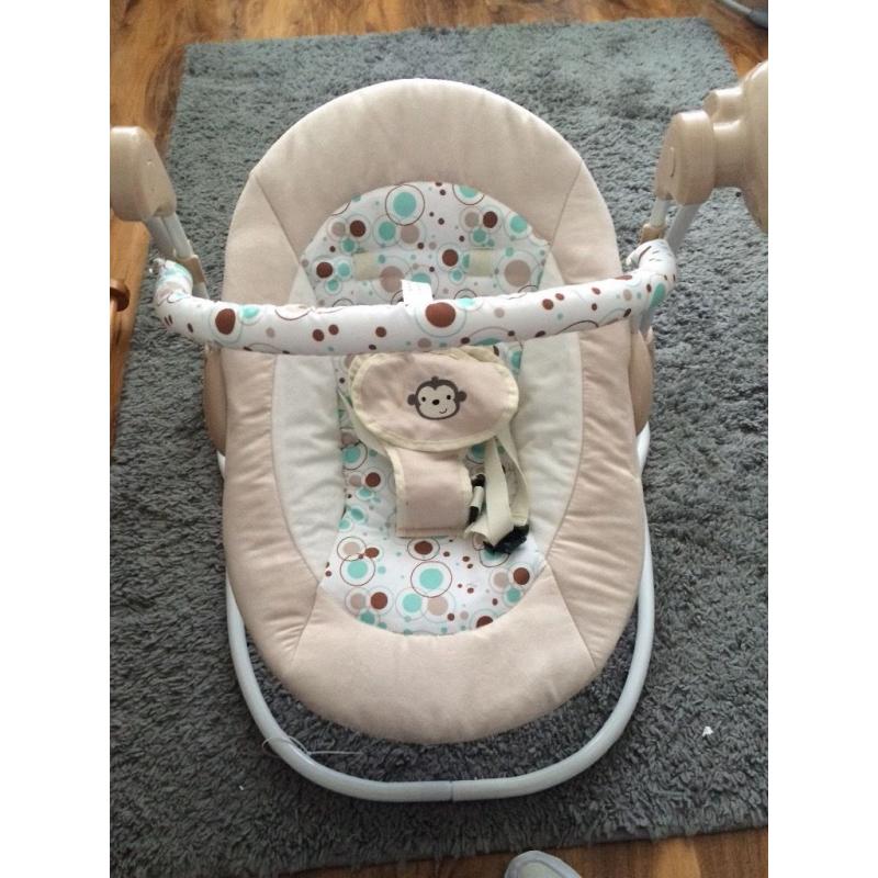 musical swinging baby bouncer