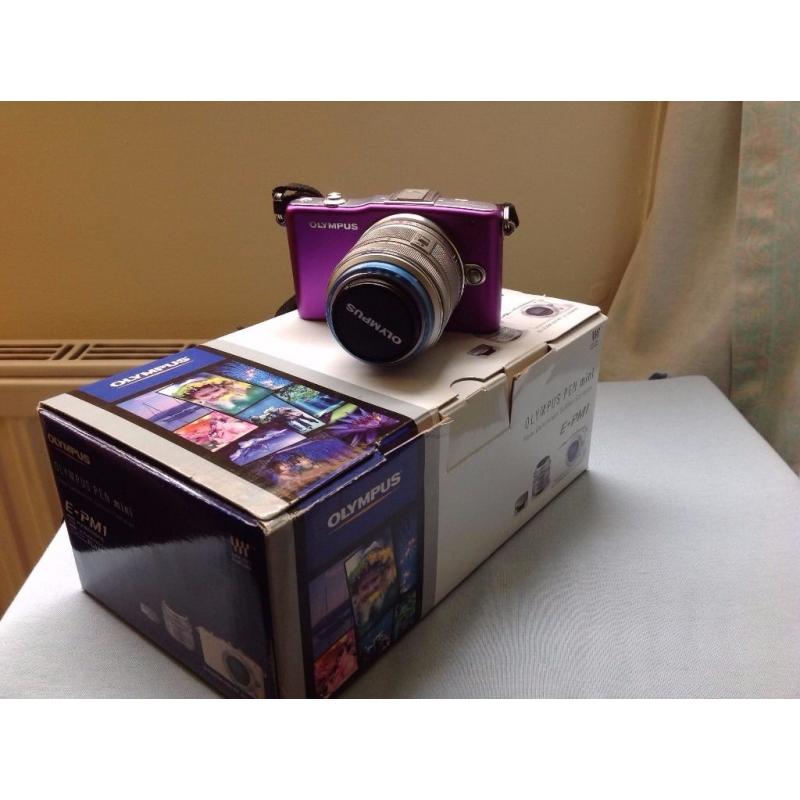 Olympus PEN E-PM1 Digital Camera - Purple (Kit w/ 14-42mm Lens)
