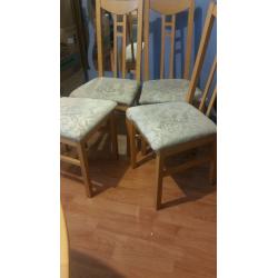 Dinning table with 6 chairs