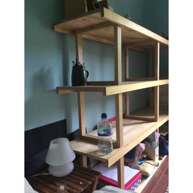 Norebbo birch shelving unit