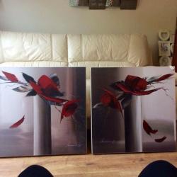 PRICE DROP! 2 large canvasses