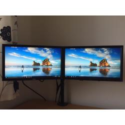 2 X dell 19" monitors and stand