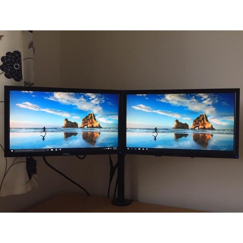 2 X dell 19" monitors and stand