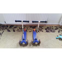 Mini micro scooters x2 15.00 for both