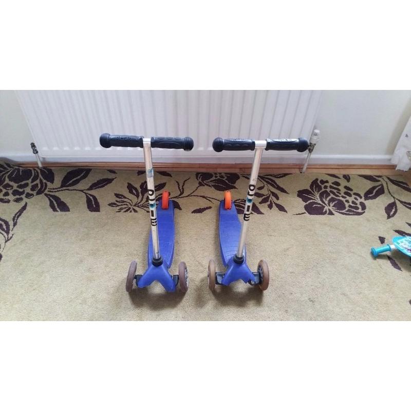 Mini micro scooters x2 15.00 for both