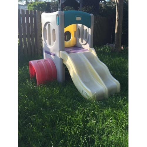 Kids little tikes play slide equipment.