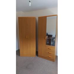 2 matching wardrobes