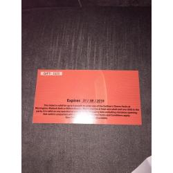 Gullivers world family ticket for 4