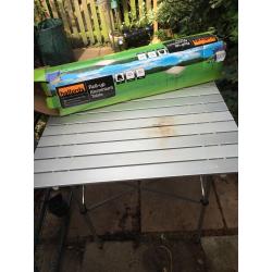 Table, cooker, regulator, gas bottle, gas and pipe