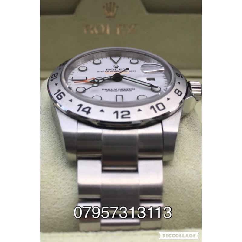 Rolex explorer 2 Eta Swiss luxury automatic watch 3255 brand new V6 N with box