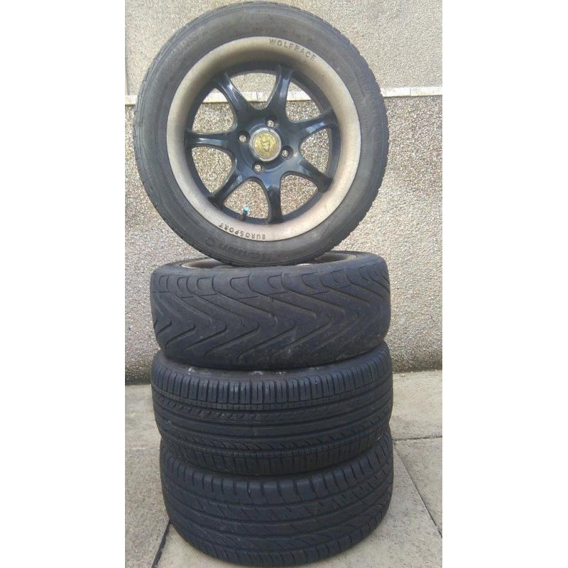 15" WOLFRACE ALLOY WHEELS