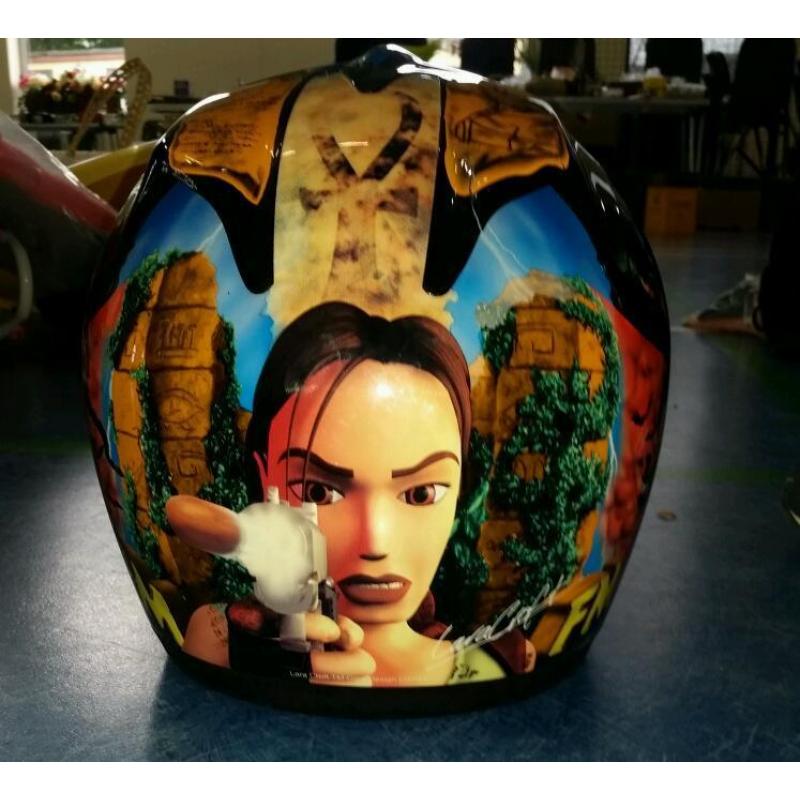 Tomb Raider/Lara Croft Motor Bike Crash Helmet
