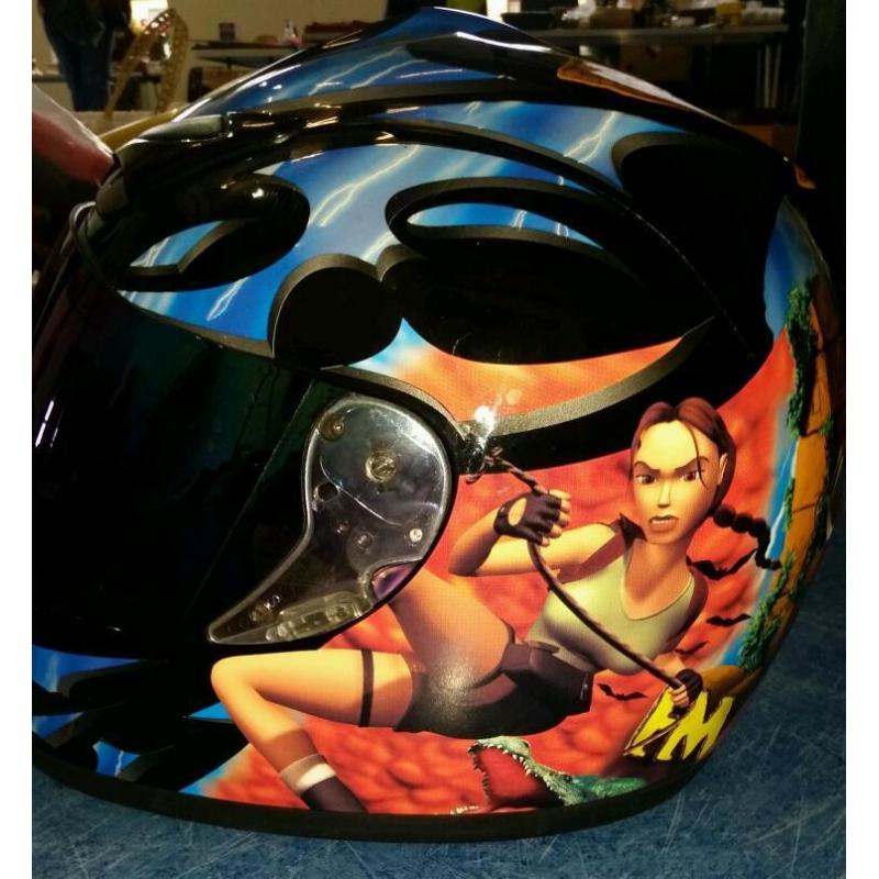 Tomb Raider/Lara Croft Motor Bike Crash Helmet