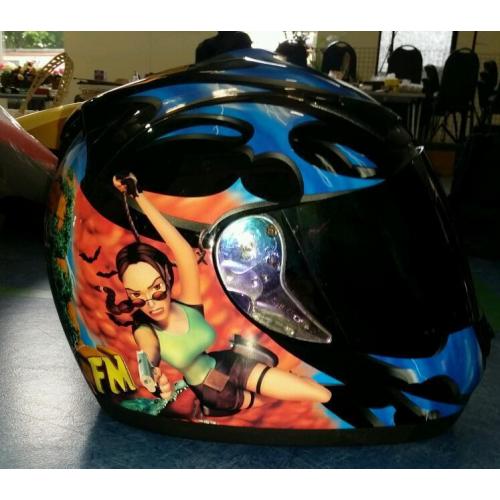 Tomb Raider/Lara Croft Motor Bike Crash Helmet