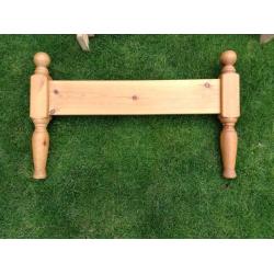solid pine single bed with mattress