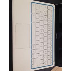 White chrome Hp laptop