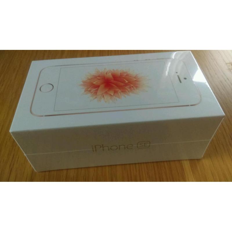 IPhone se in Rose Gold brand new in sealed box