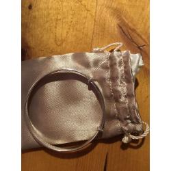 Baby's silver christening bangle
