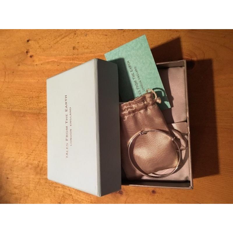 Baby's silver christening bangle