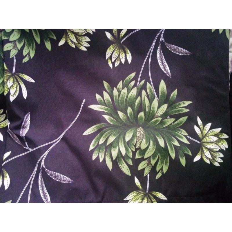 Chocolate and lime curtains