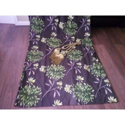 Chocolate and lime curtains