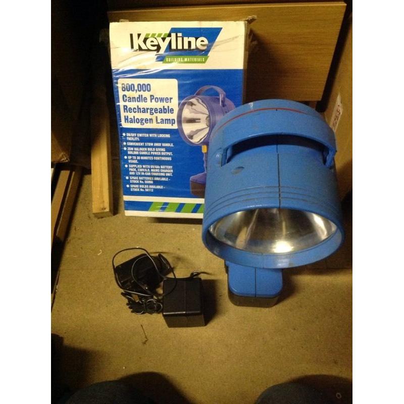 Keyline 6v torch/lamp 800000 candle power, needs new battery