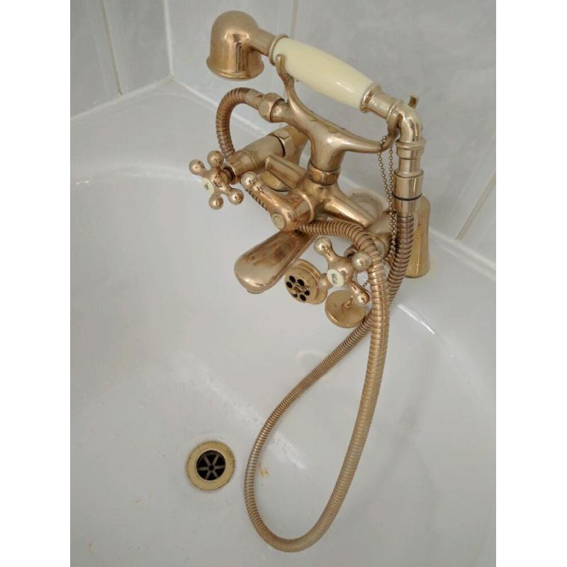 Victorian bath shower mixer tap filler