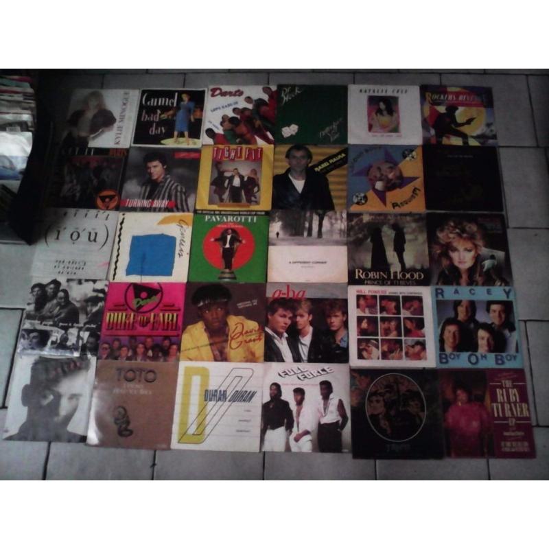 COLLECTION OF AROUND 110 VINYL 7"SINGLES PLUS AROUND 20 FLOPPY 7"DEMO DISCS.