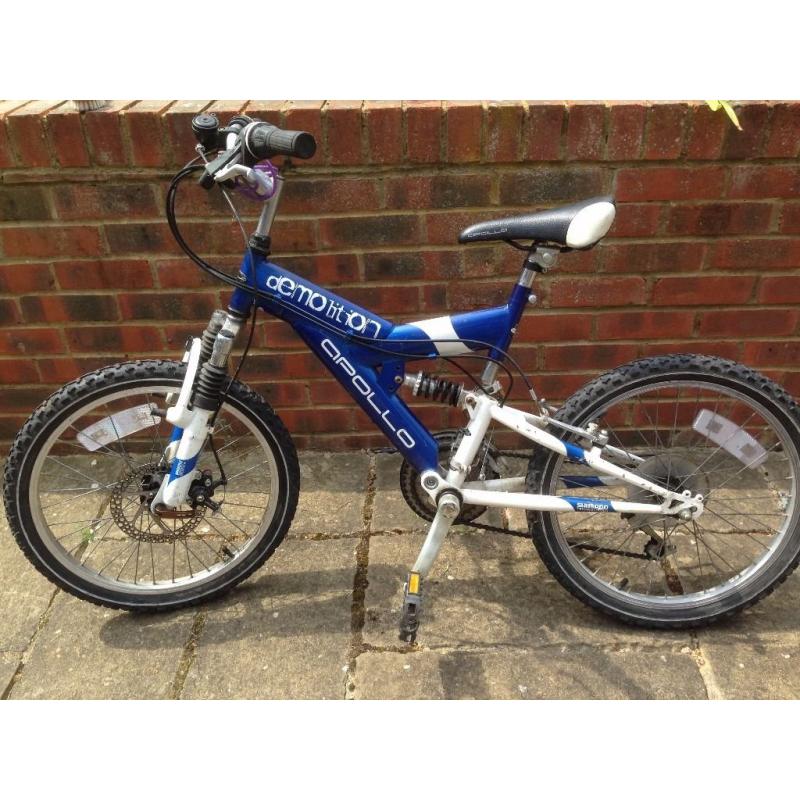 Child's Bicycle, 10 gears - grip change, suspension, front disc brake