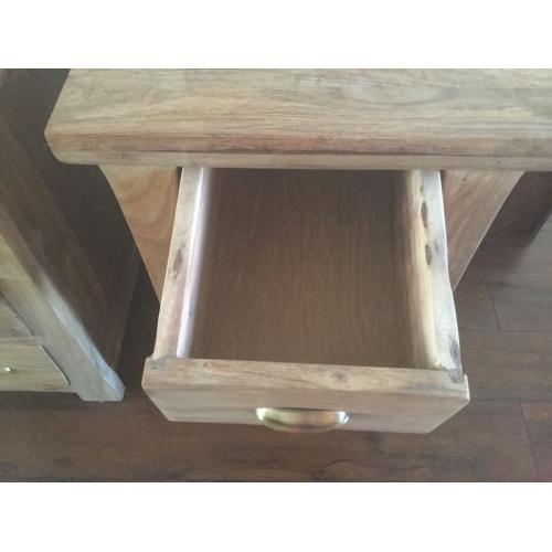 Solid wood bedside tables