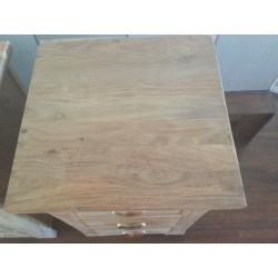 Solid wood bedside tables