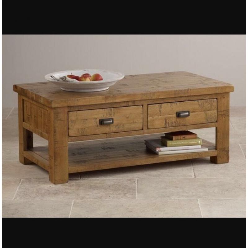 Brand New Stunning Oak Furniture Land Coffee Table